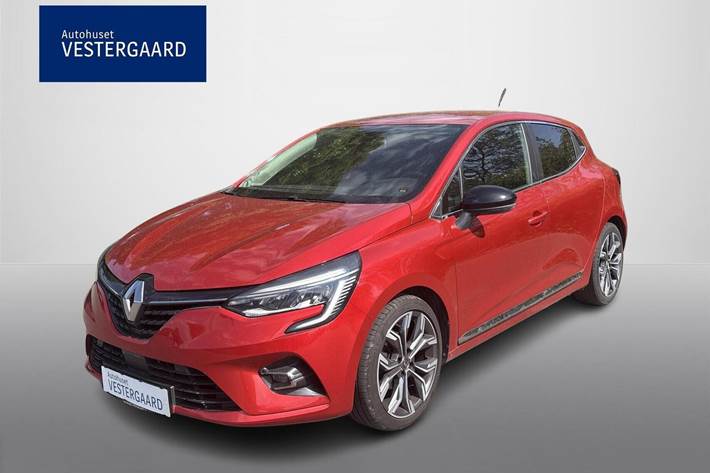 Rød Renault Clio V fra 2020 set udefra