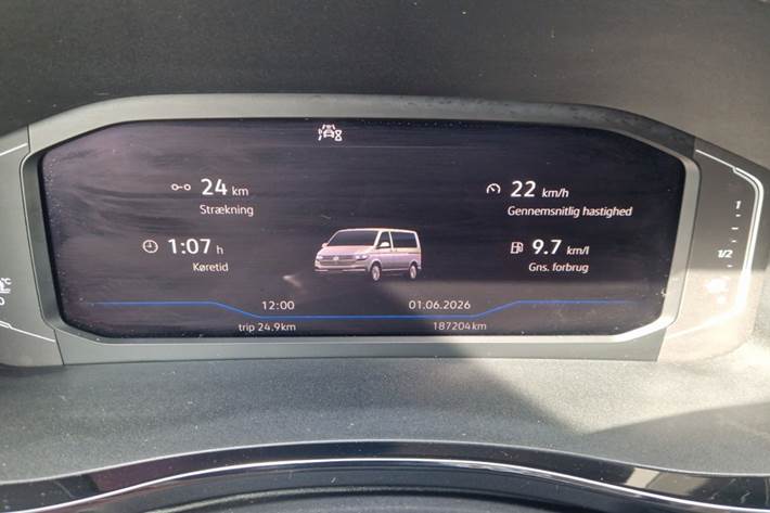 Hvid VW Transporter fra 2021