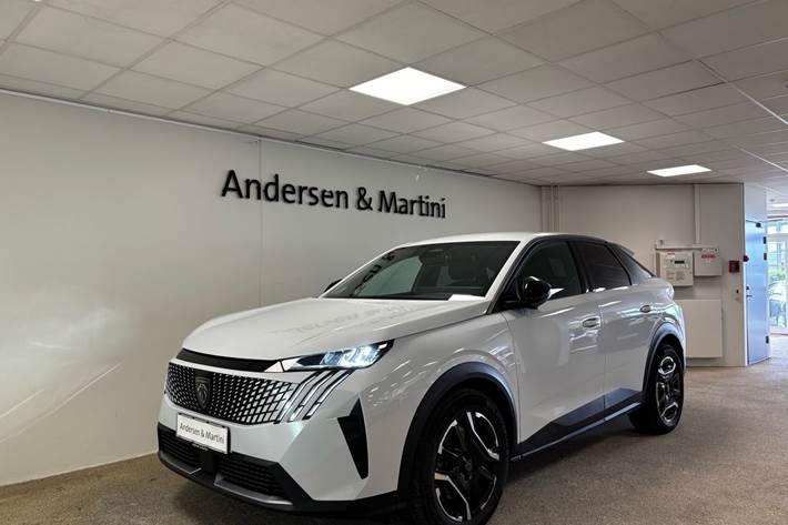 Hvid Peugeot e-3008 fra 2025