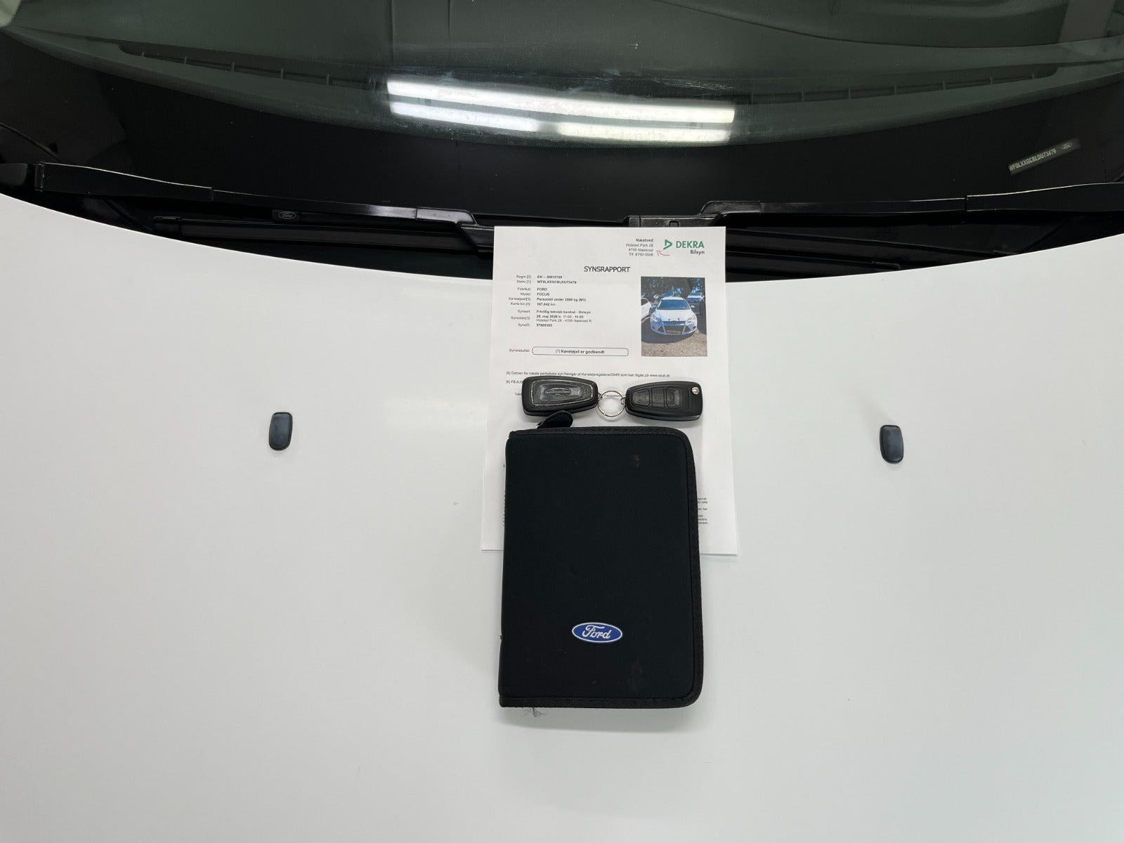 Hvid Ford Focus fra 2013