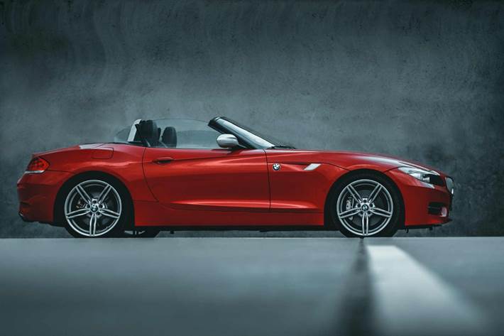Rød BMW Z4 fra 2010