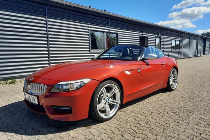 Rød BMW Z4 fra 2010