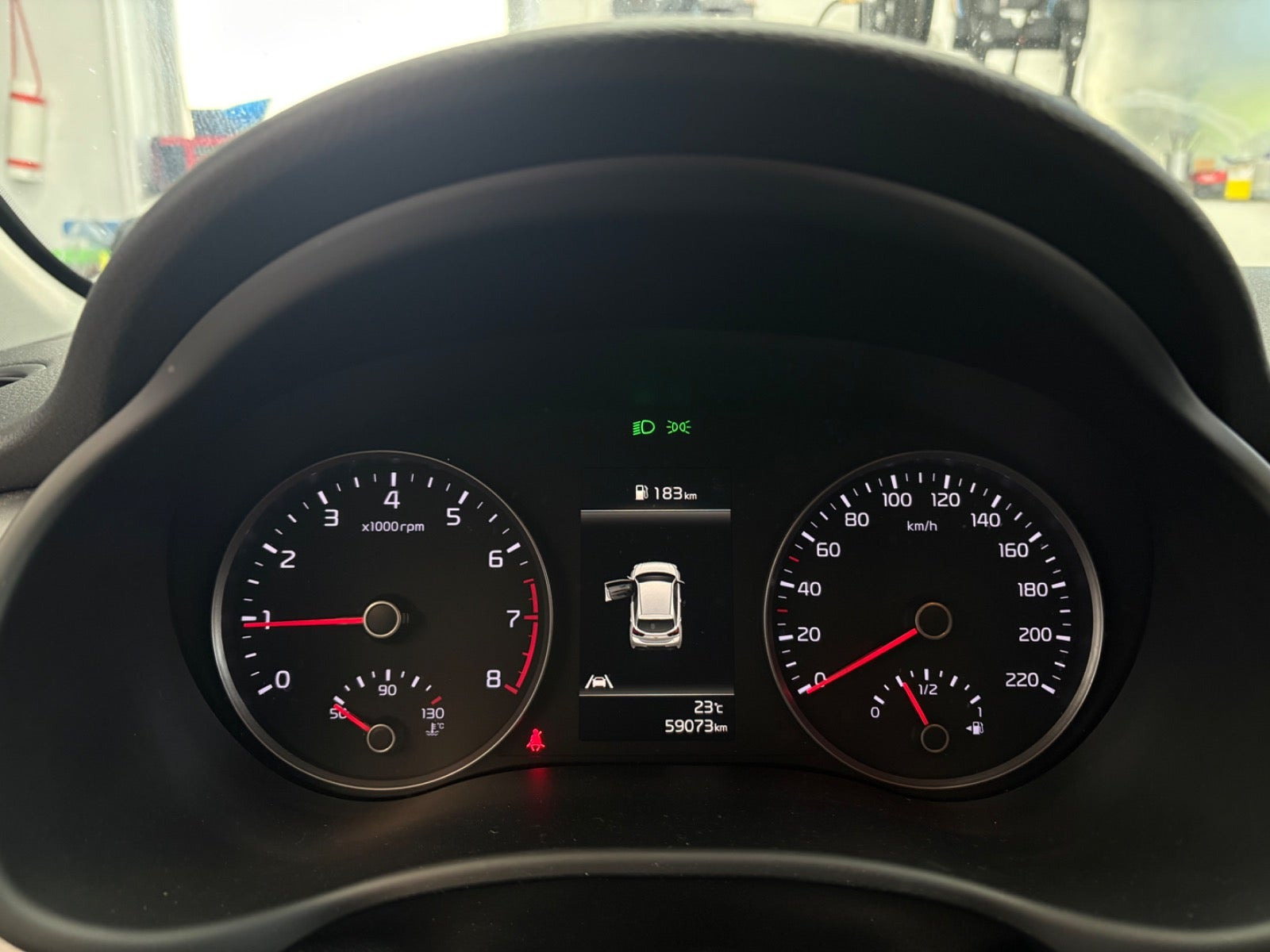 Grøn Kia Rio fra 2021