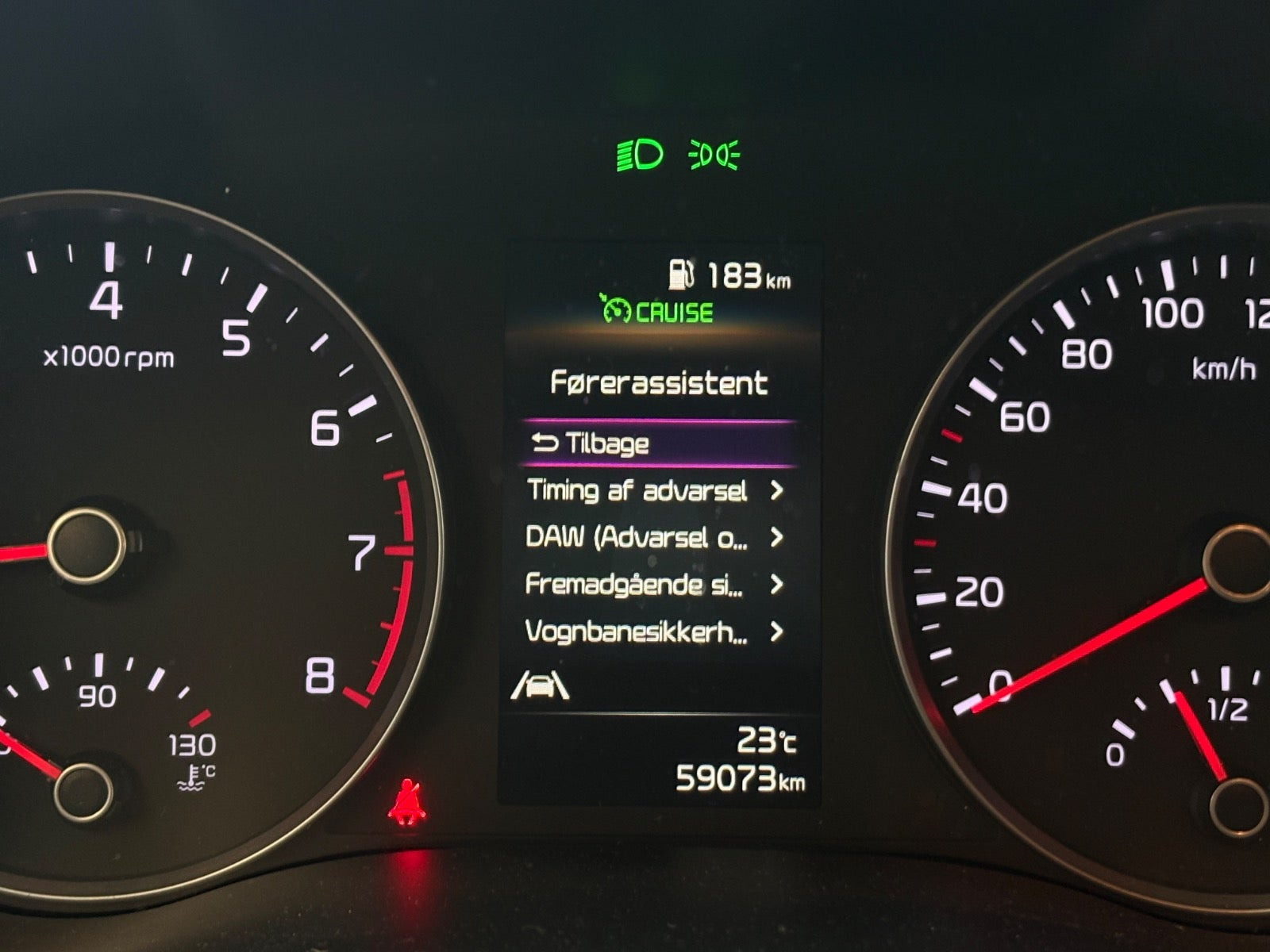 Grøn Kia Rio fra 2021
