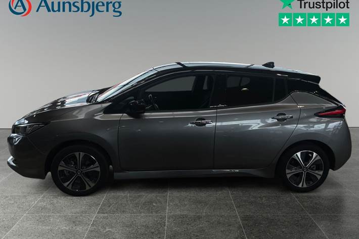 Grå Nissan Leaf fra 2021