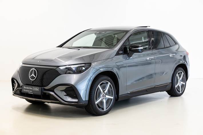 Grå Mercedes EQE350 SUV fra 2025