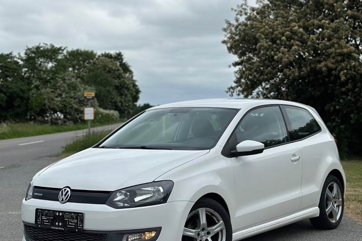 Hvid VW Polo fra 2010