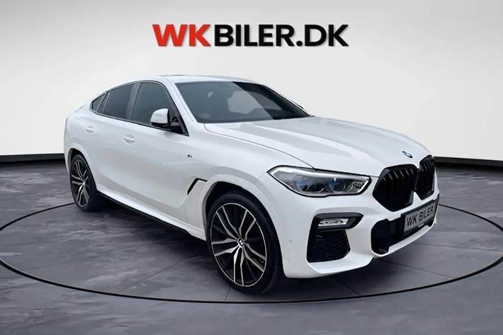 Hvid BMW X6 fra 2020