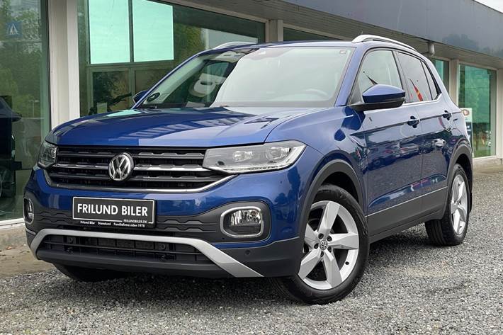 Blå VW T-Cross fra 2020