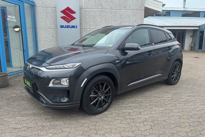 Grå Hyundai Kona fra 2020 set udefra