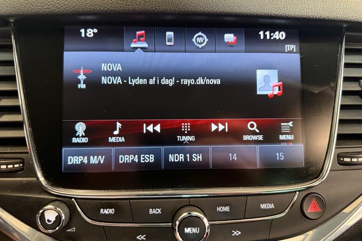 Sort Opel Astra fra 2017