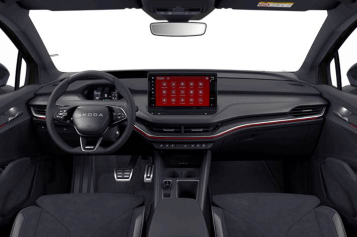 Grøn Skoda Enyaq fra 2026