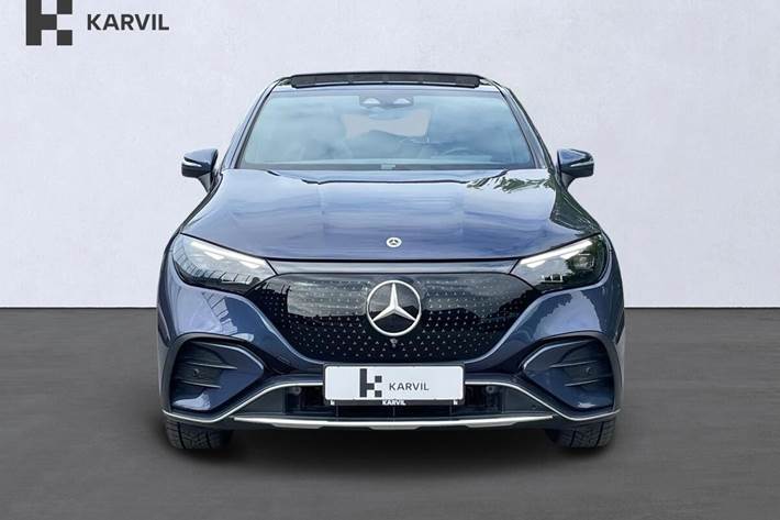 Blå Mercedes EQE350 SUV fra 2025