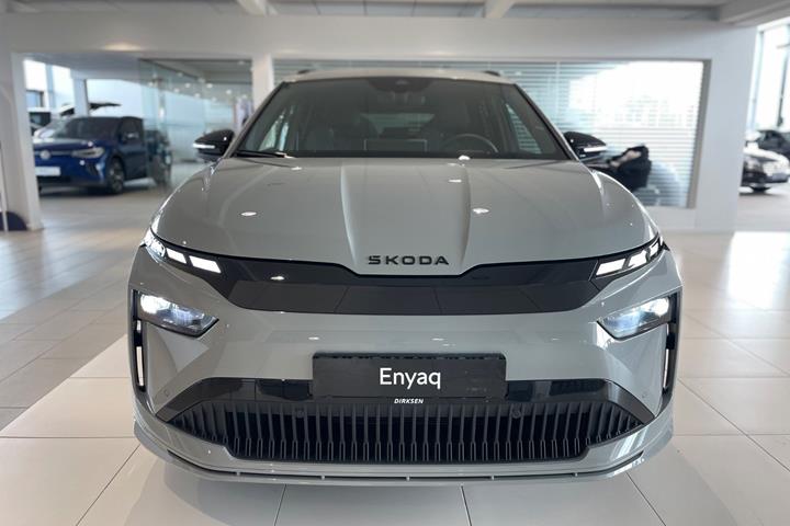 Grå Skoda Enyaq fra 2026