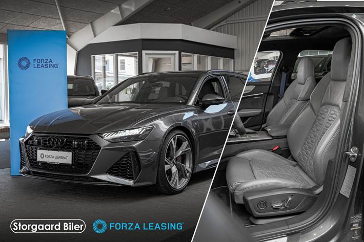 Grå Audi RS6 fra 2020