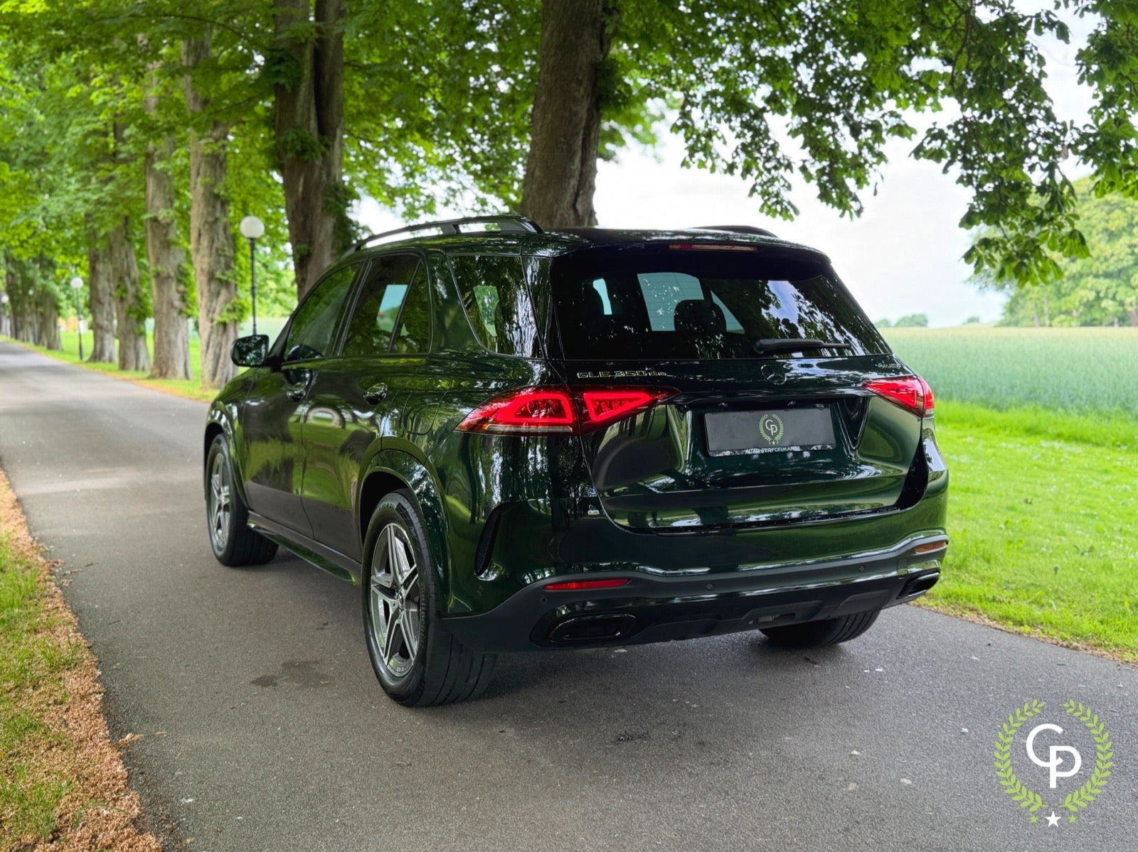 Grøn Mercedes GLE350 de fra 2021