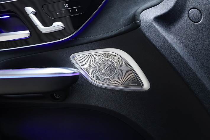 Grå Mercedes EQE350 fra 2023