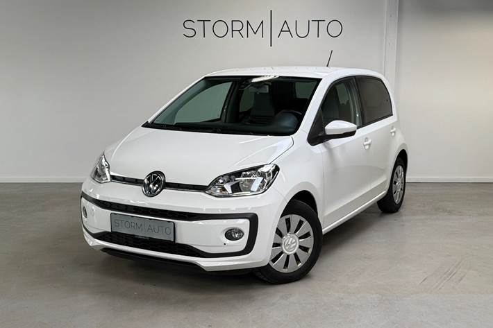 Hvid VW UP! fra 2018 set udefra