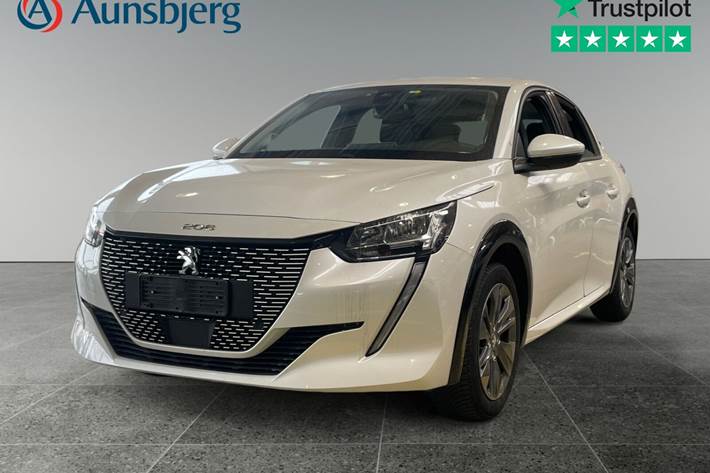 Hvid Peugeot e-208 fra 2020