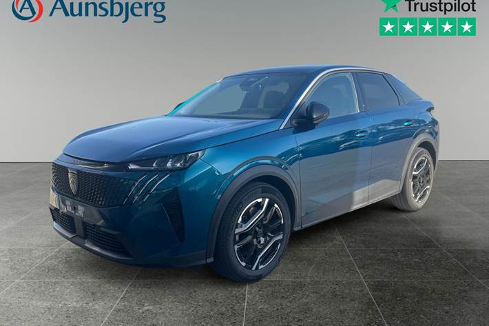 Blå Peugeot e-3008 fra 2025