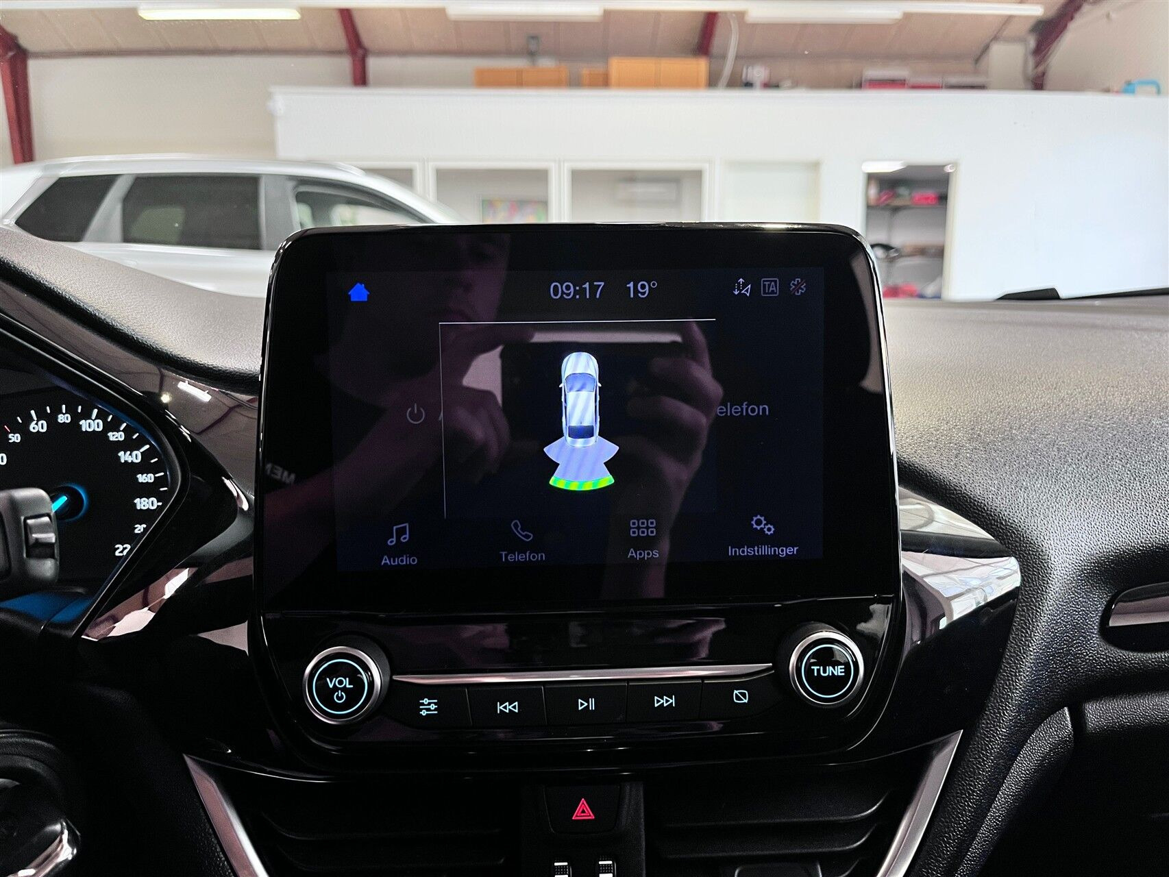 Blå Ford Fiesta fra 2020