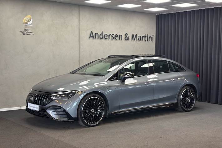 Grå Mercedes EQE 350 fra 2024
