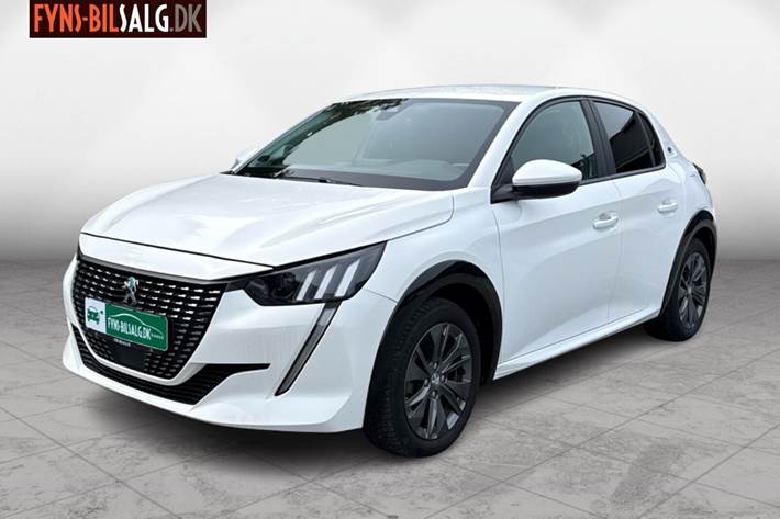 Hvid Peugeot e-208 fra 2021