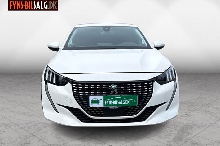 Hvid Peugeot e-208 fra 2021