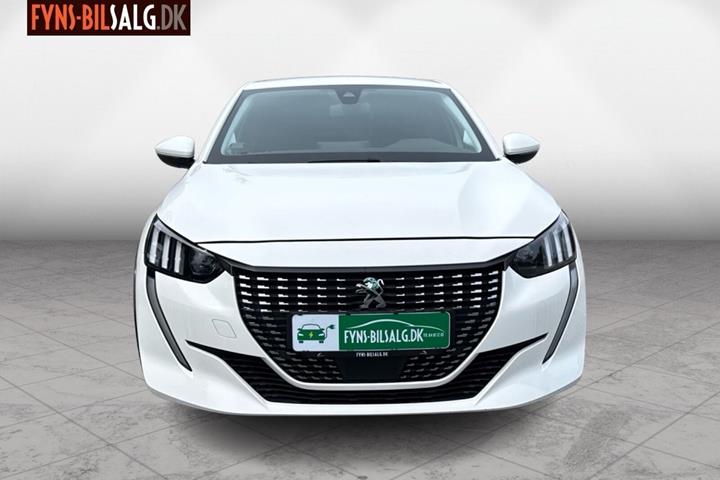 Hvid Peugeot e-208 fra 2021