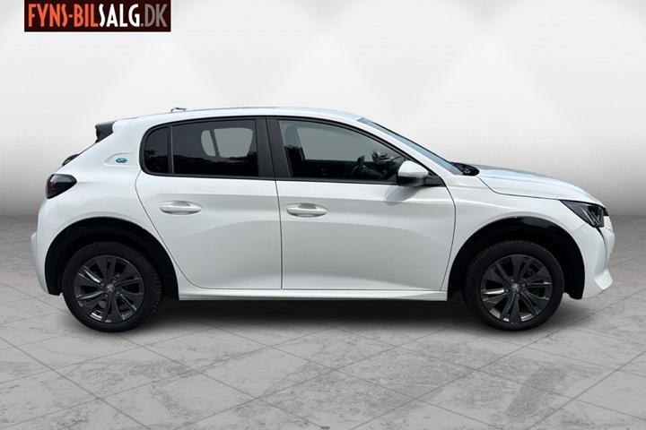 Hvid Peugeot e-208 fra 2021