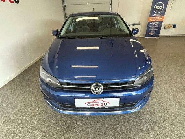 Blå VW Polo fra 2019
