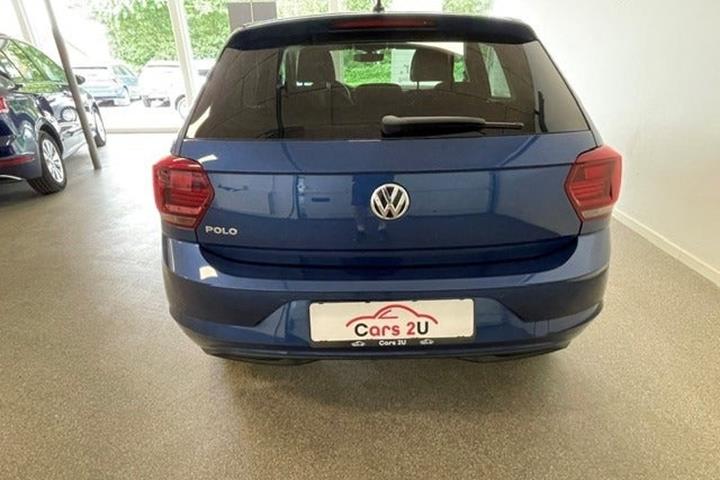 Blå VW Polo fra 2019