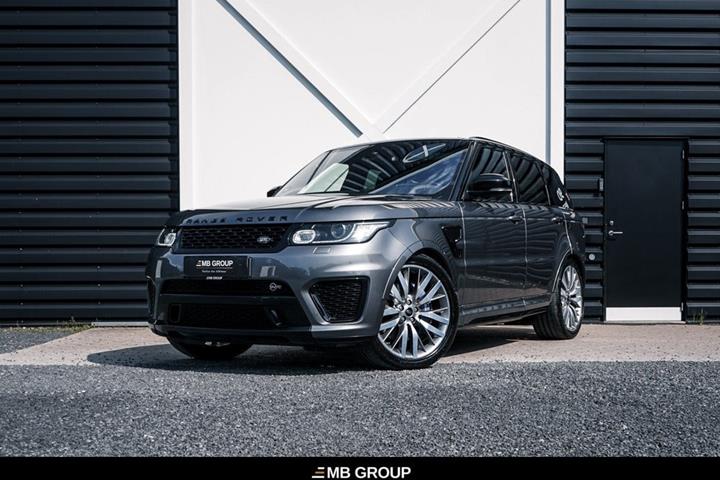Gul Land Rover Range Rover sport fra 2015 set udefra