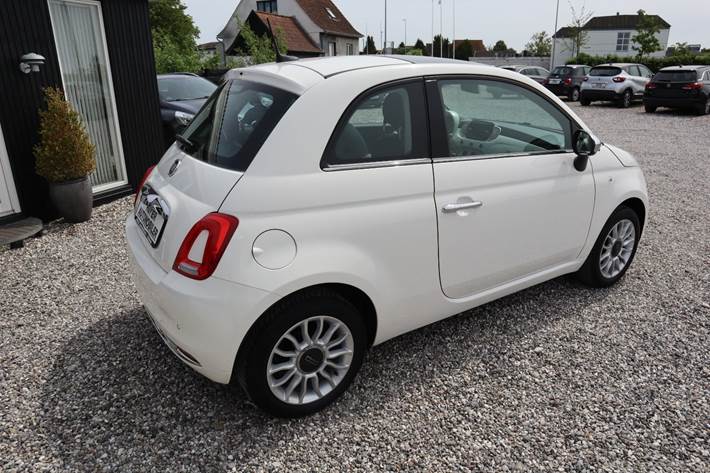 Hvid Fiat 500 fra 2019