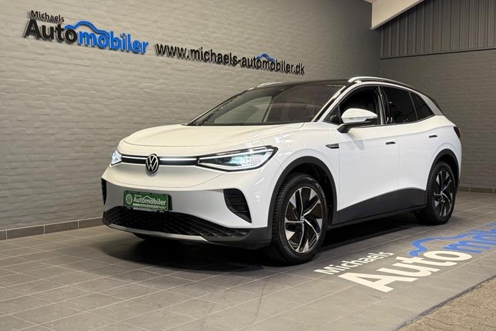 Hvid VW ID.4 fra 2023 set udefra