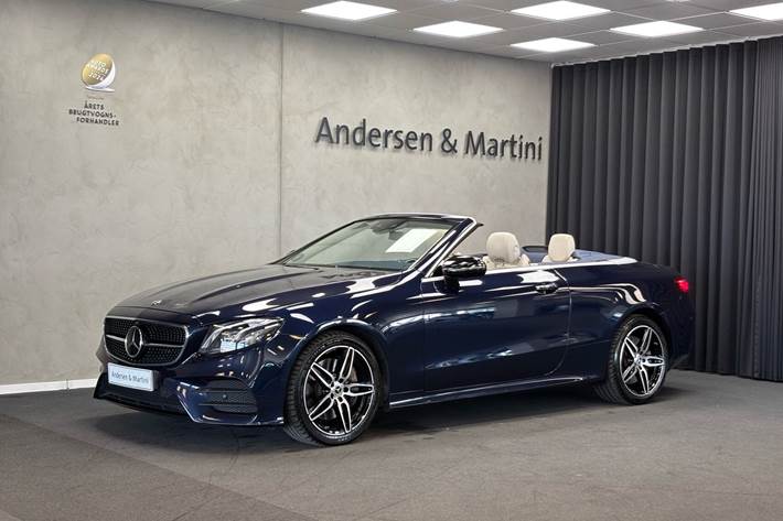 Blå Mercedes E450 fra 2019