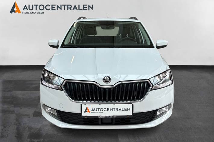 Hvid Skoda Fabia fra 2021