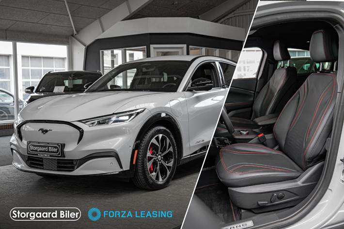 Hvid Ford Mustang Mach-E fra 2023