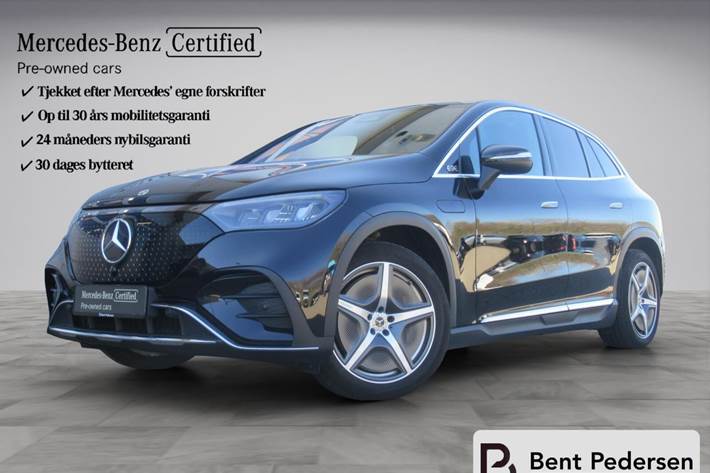 Sort Mercedes EQE 350 fra 2024