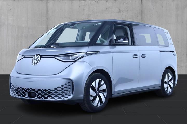 Sølv VW ID.Buzz fra 2023 set udefra