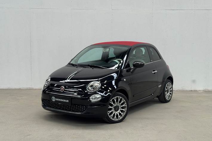 Sort Fiat 500C fra 2018