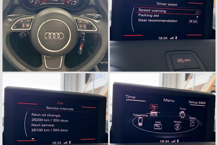 Rød Audi A1 Sportback fra 2013