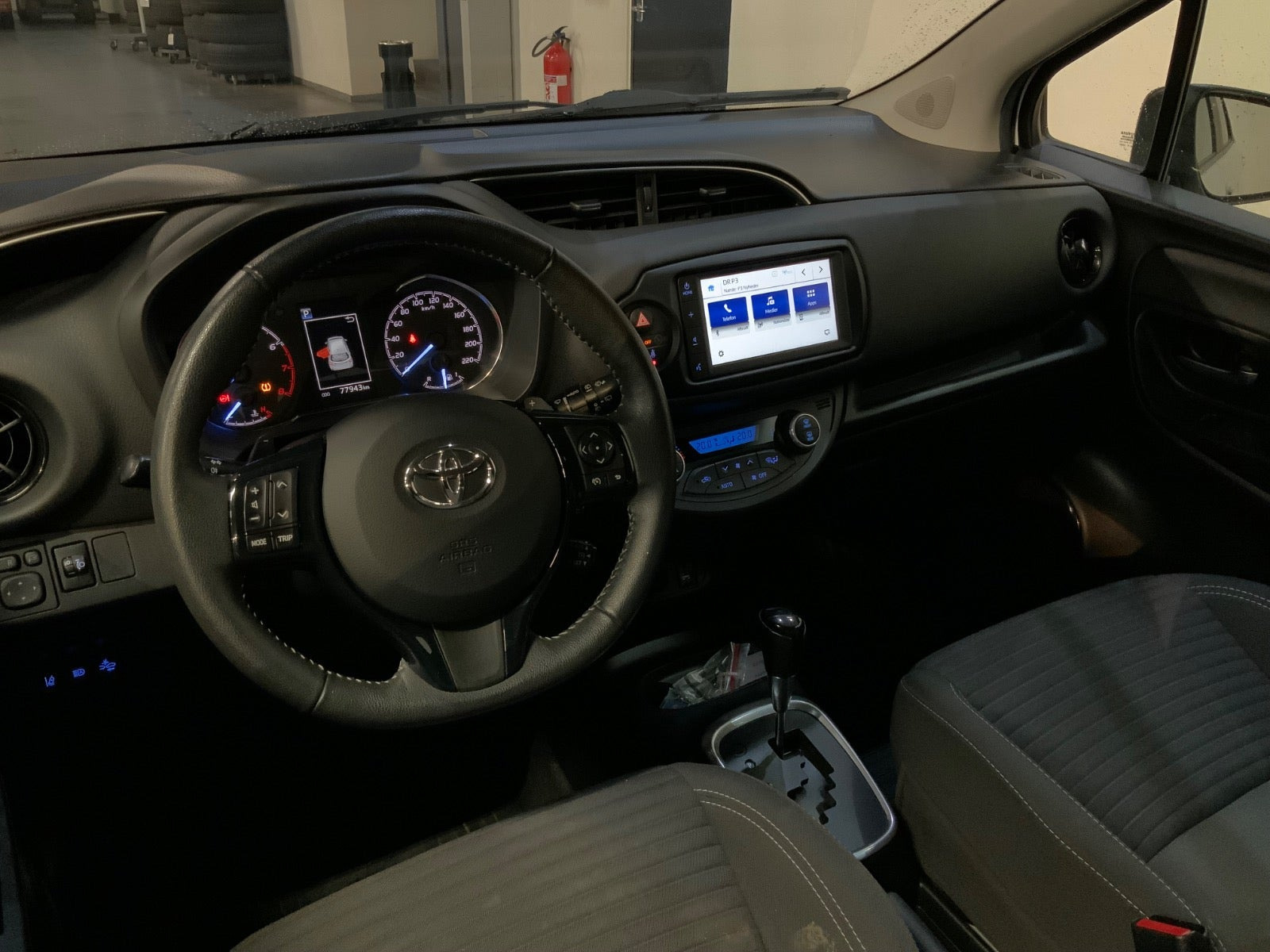 Hvid Toyota Yaris fra 2019