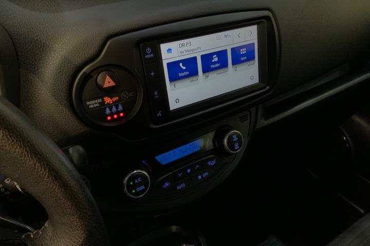 Hvid Toyota Yaris fra 2019
