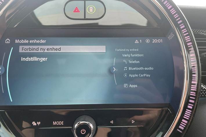 Sort Mini Cooper SE fra 2023