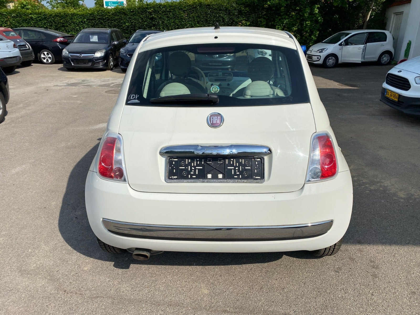 Hvid Fiat 500 fra 2008