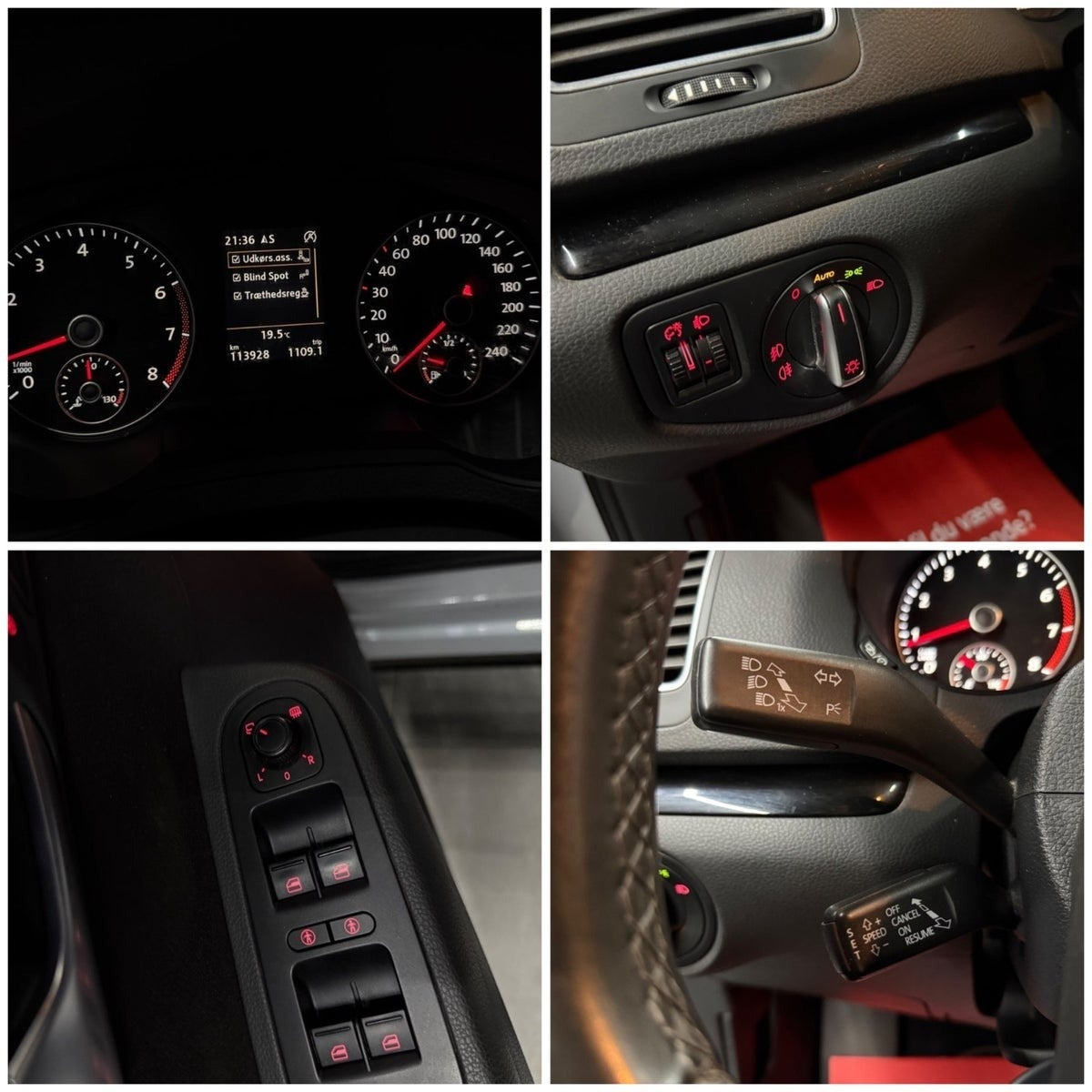 Hvid Seat Alhambra fra 2017 set indefra