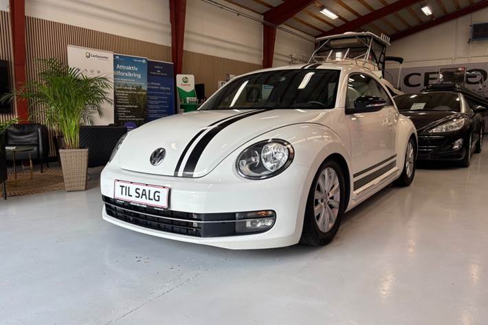 Hvid VW The Beetle fra 2014