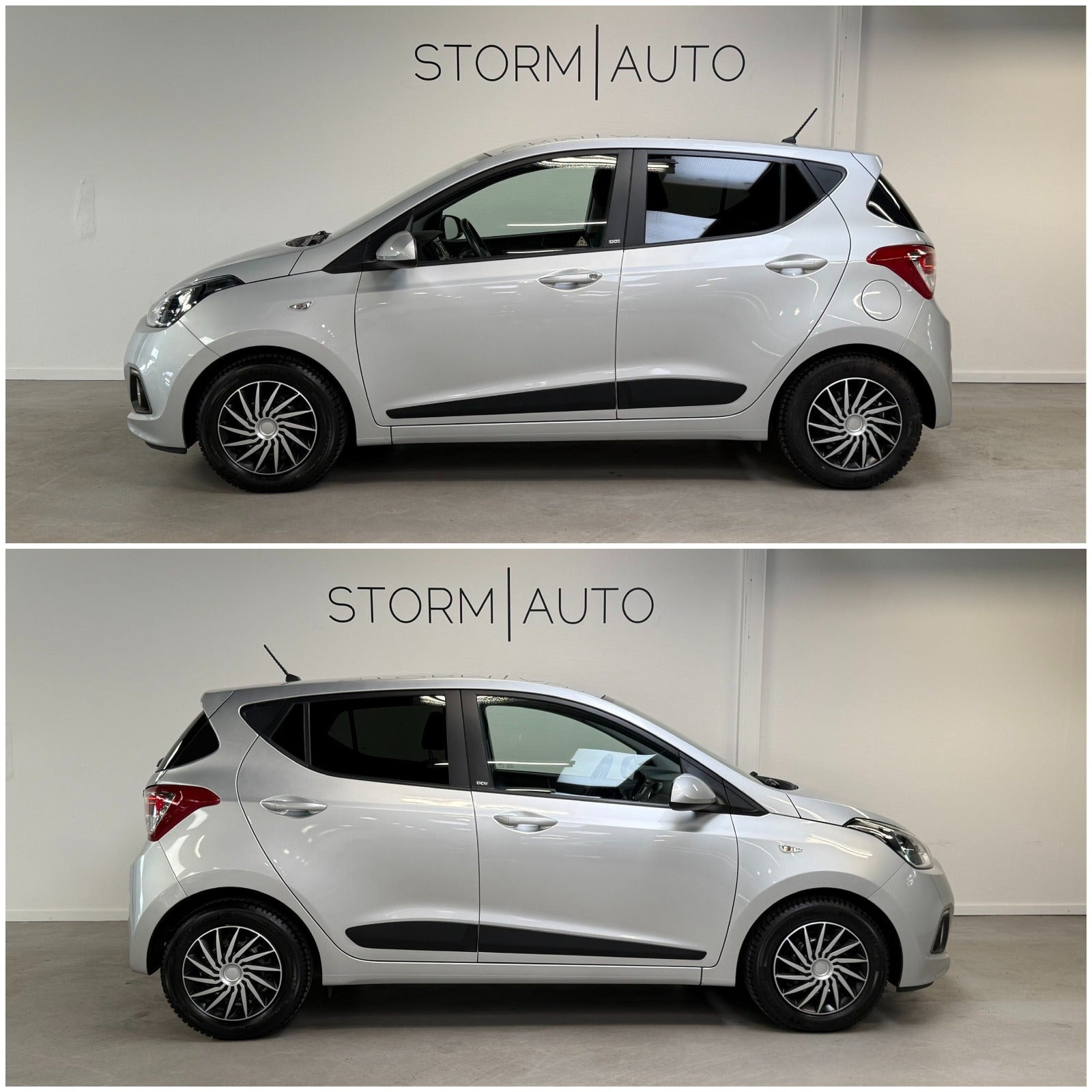 Sølv Hyundai i10 fra 2016