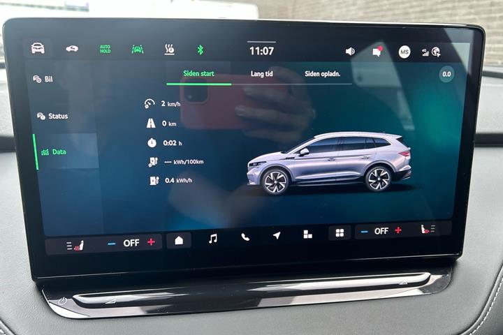 Sort Skoda Enyaq fra 2025